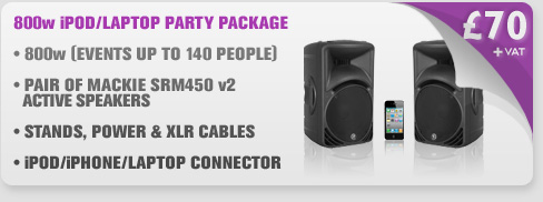 800w Mackie, iPhone, iPad and Laptop Package