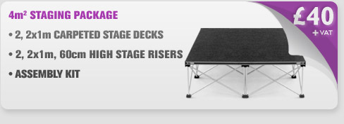 4m Sq Portable Stage Package