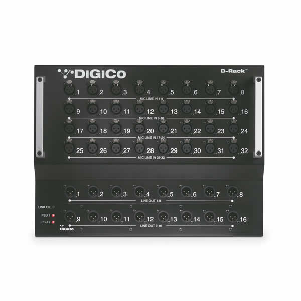DiGiCo D-Rack Digital Stage Box (32 In, 16 Out) product photo 