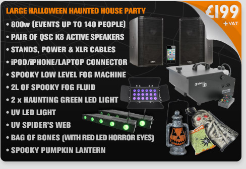 Large Halloween Haunted House Party Package