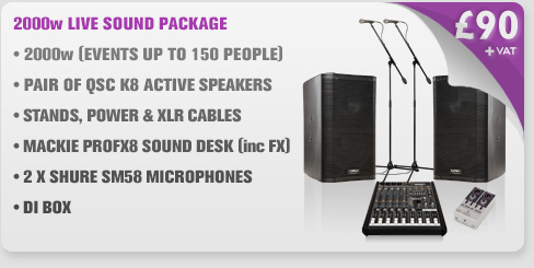 2000w Live Sound PA Package