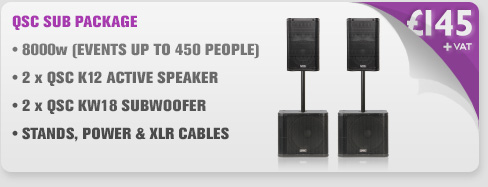 QSC K12 and KW181 Speaker & Subwoofer Package