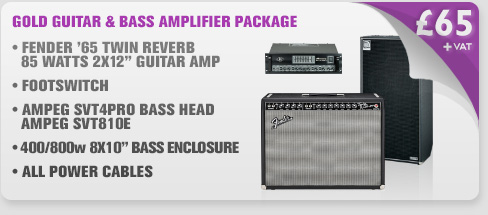 Gold Guitar & Bass Amplifier Package