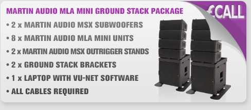 Martin Audio MLA Mini Ground Stack Package