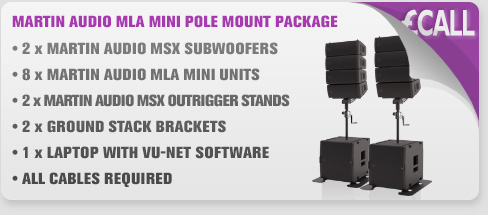 Martin Audio MLA Mini Pole Mounted Package
