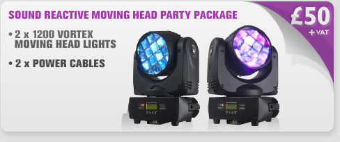 Sound Reactive Moving Head Party Package