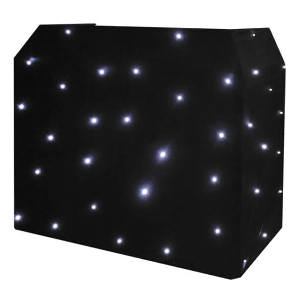 Star Cloth Covered DJ Booth To Hire In London