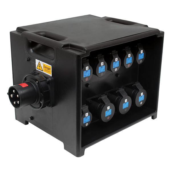 PCE A80BLK MERZ Distribution Box 63A 3PH RCBO